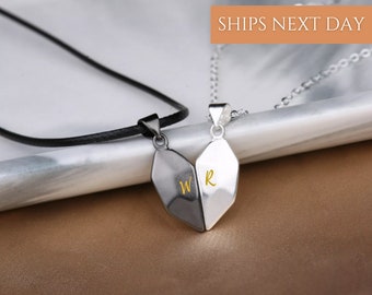 Regalo para una relación a distancia para tu novio/Regalo de San Valentín para él/Collar para parejas/Collares a juego/Conjunto de collares para parejas