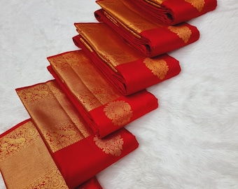 Silk mark certified pure kanjivaram silk saree with weaving butta,Wedding Saree, pure pattu saree, Kanjipuram Silk
