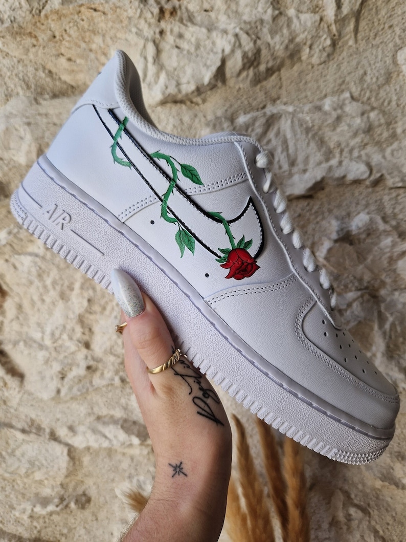 Air force 1 custom Rose piquante image 4