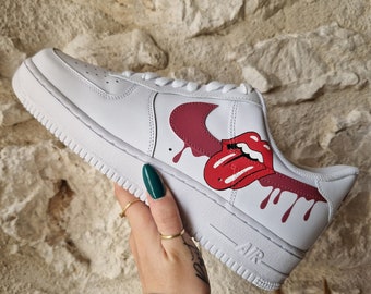 Air force 1 custom Lips THE ROLLING STONE