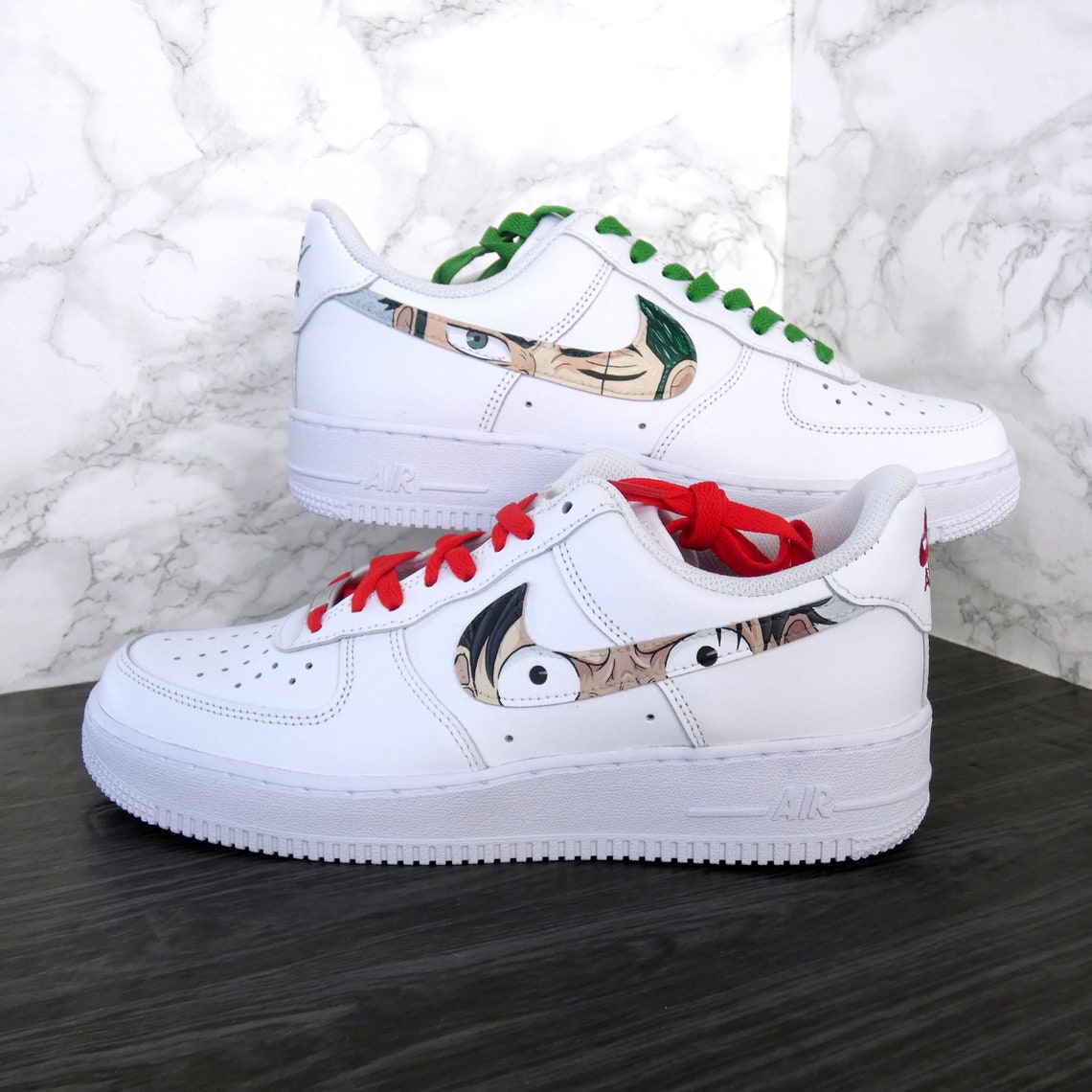 Air Force One Custom One Piece Air force 1 custom One Piece Luffy und Zoro | Etsy