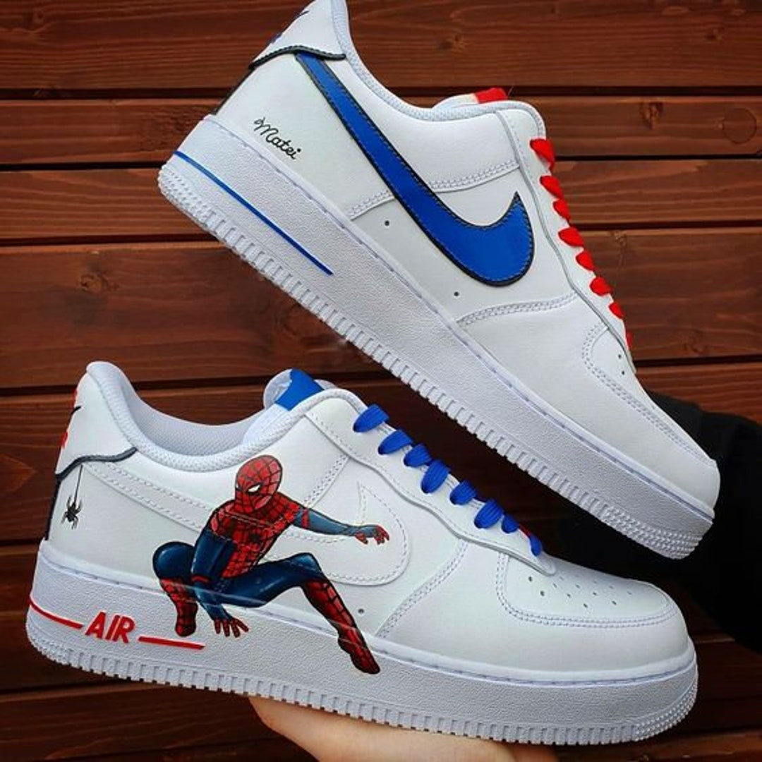 nike air force 1 spiderman for sale