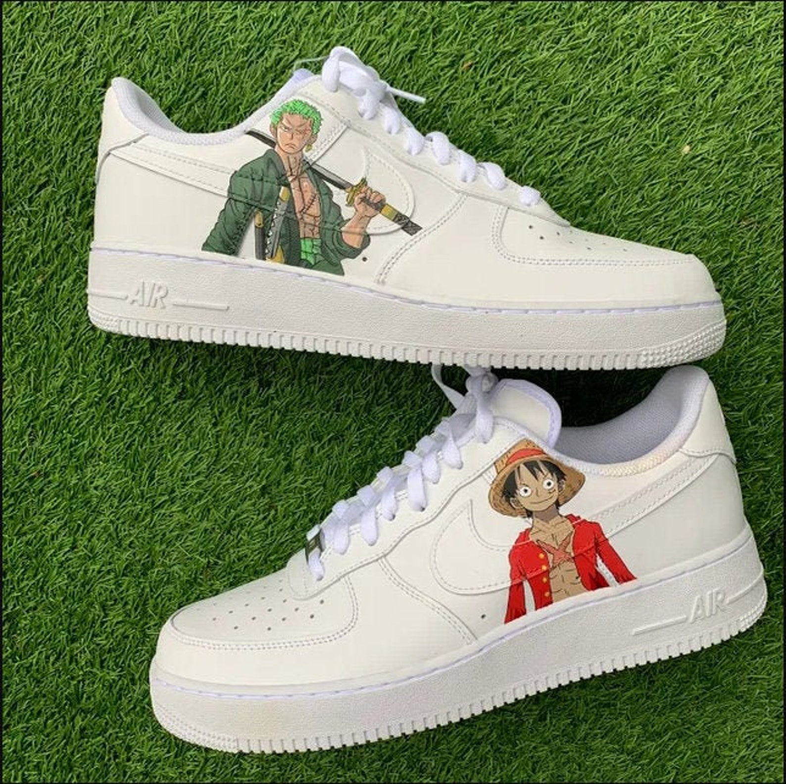 Air Force One Custom One Piece Air Force 1 custom One Piece Luffy and Zoro | Etsy