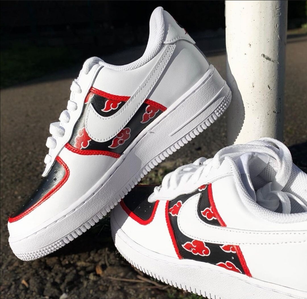 Air force 1 custom Naruto Akatsuki Sharingan Rinnegan | Etsy