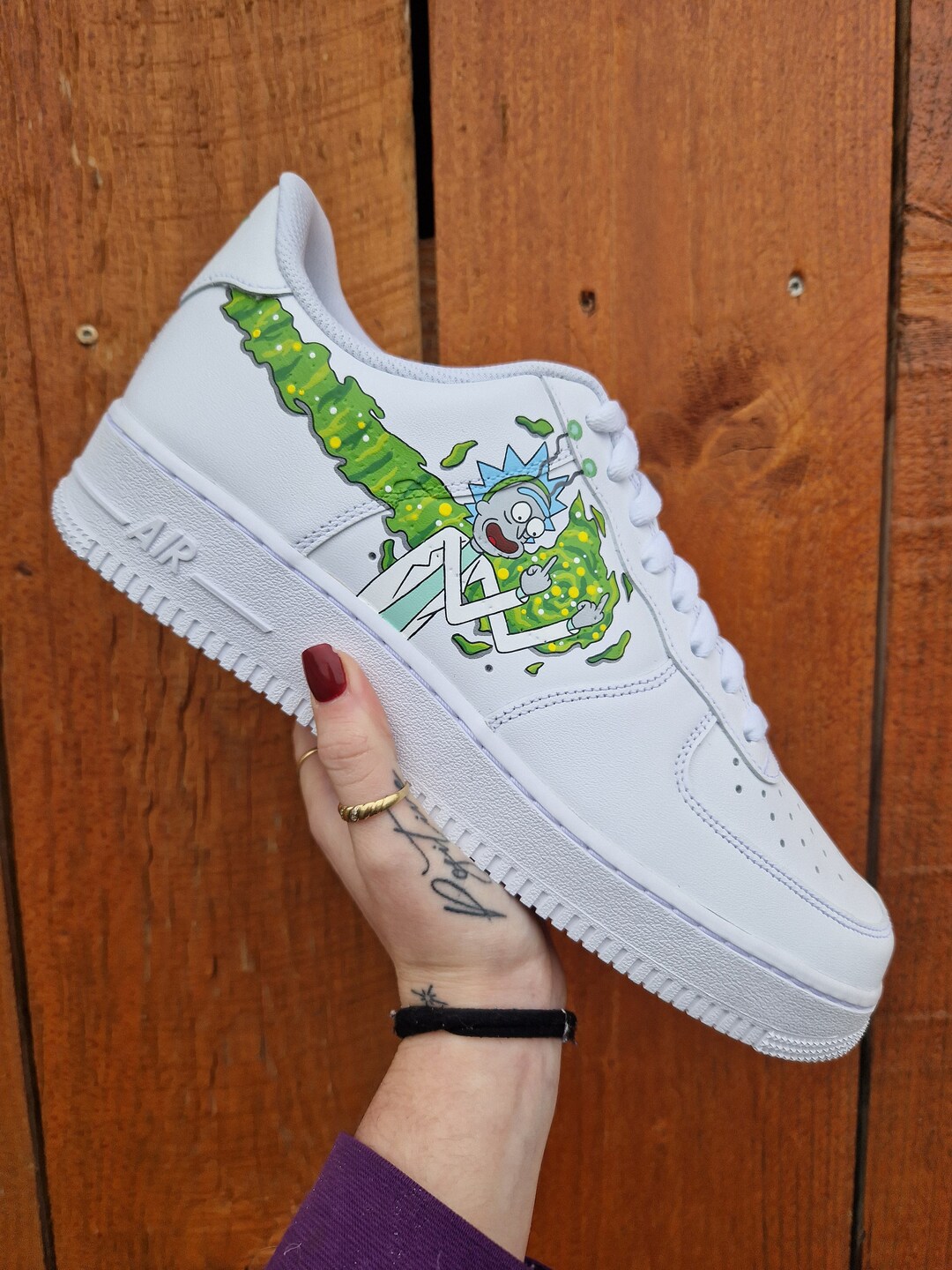 Rick and morty hotsell air force ones