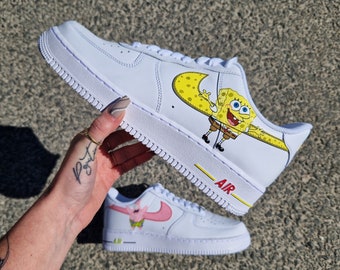 Bob Esponja y Patricio personalizados del Air Force 1