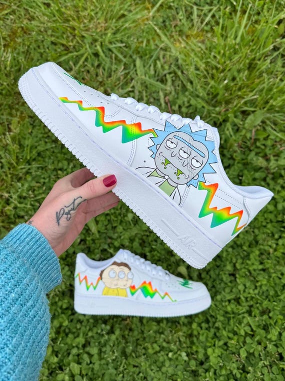 air force custom rick and morty