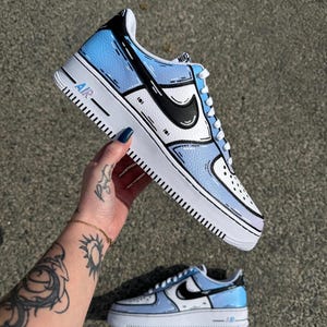 Air Force 1 custom CARTOON DEGRADE