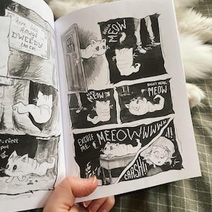 Dweedy: The Imagined Adventures of my Deceased Cat Comic Dooney Press printed edition Graphic Novel / Indie / Zine / Spooky image 3