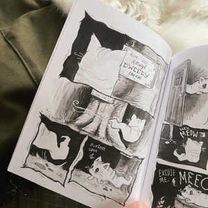 Dweedy: The Imagined Adventures of my Deceased Cat Comic Dooney Press printed edition Graphic Novel / Indie / Zine / Spooky image 2