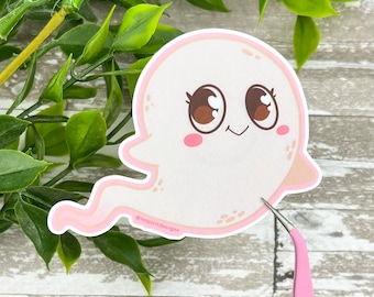 Spirit ~ Cute Ghost 3" MatteVinyl Sticker ~ Sticker for Water Bottle ~ Laptop Sticker