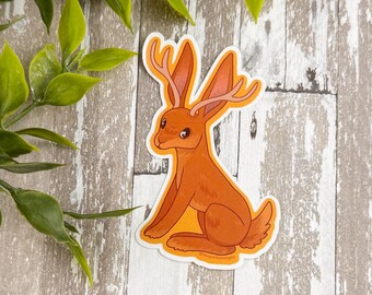 Jackalope ~ 3" Matte Vinyl Sticker ~ Sticker for Water Bottle ~ Laptop Sticker