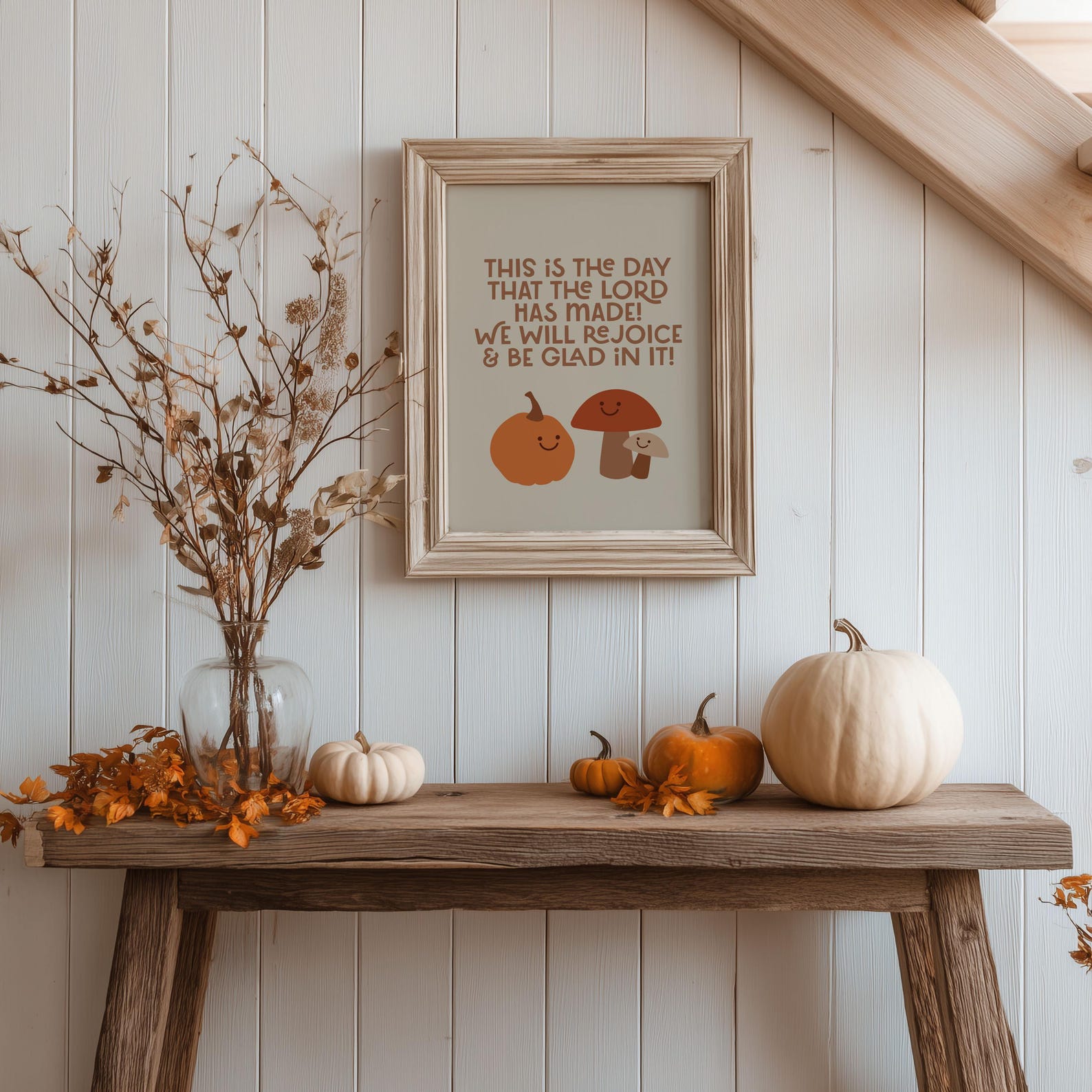 Christian Autumn Print – Children’s Sunday School Wall Art, Psalm ...