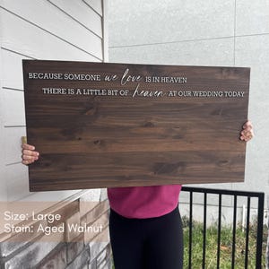 Custom Wedding Memorial Sign 3D Raised Wood letter