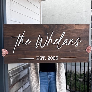 Personalized 3D Letter Wedding Sign Rustic Family Last Name Pallet Sign Established Date Just Married Custom Boho Wood Couple Last Name Sign