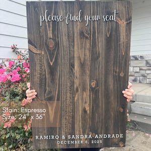 3D Wooden Seating Chart Sign Personalized Rustic Wedding Find Your Seat ...