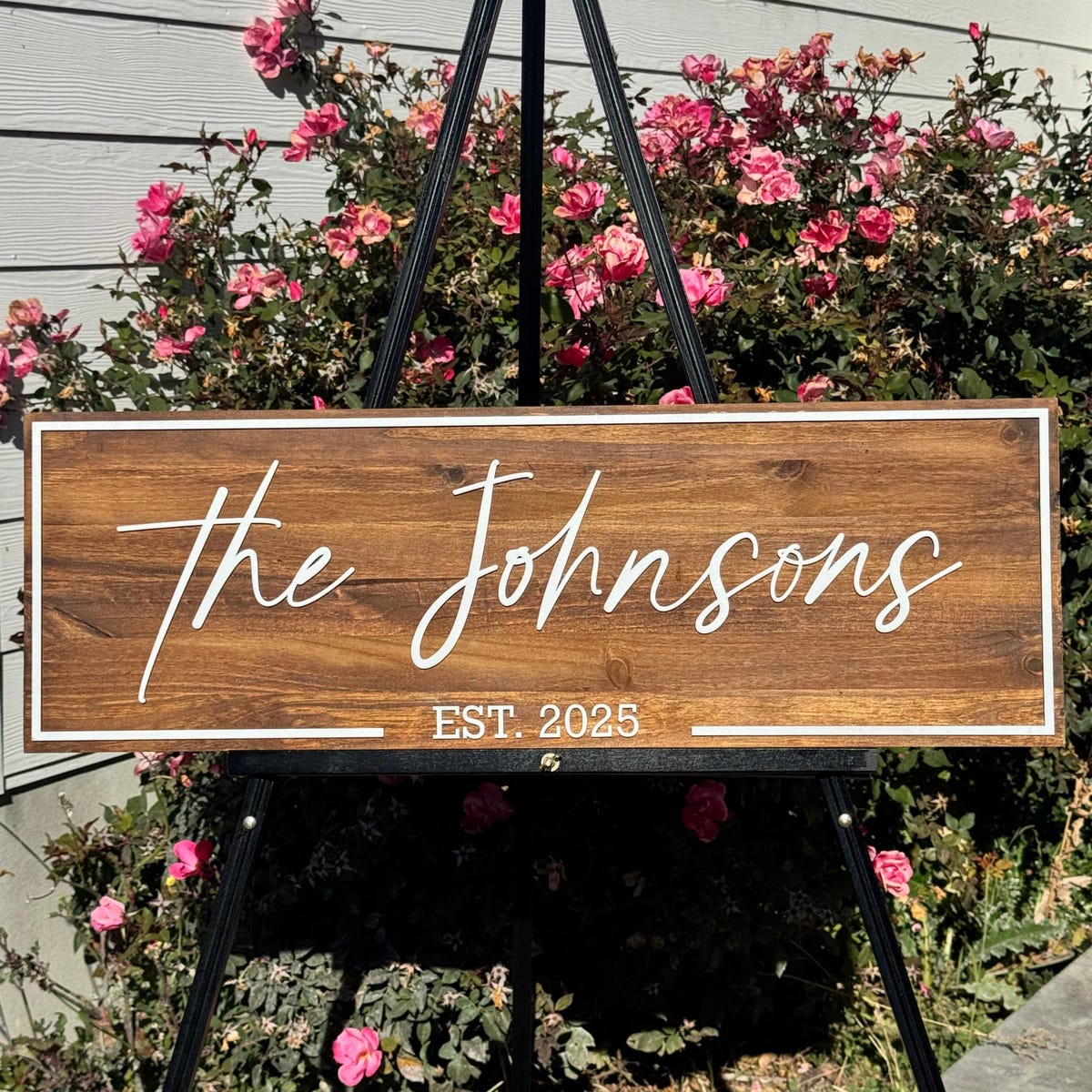 Rustic Family Last Name Wall Art