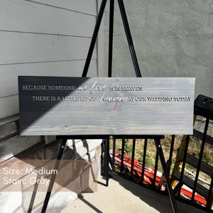 Custom Wedding Memorial Sign 3D Raised Wood letter Wedding Picture Sign Rustic Wedding Ceremony In Loving Memory Wedding Father of Bride