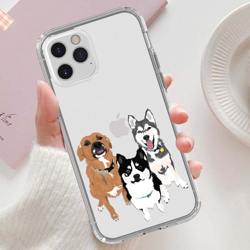 Three Dogs Drawing Custom Phone Case Dog Cartoon Custom Case - Etsy Three Dogs Drawing Custom Phone Case Dog Cartoon Custom Case - Etsy