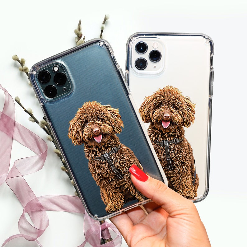 Dog Portrait Custom Phone Case Custom Pet Phone Case Iphone Etsy