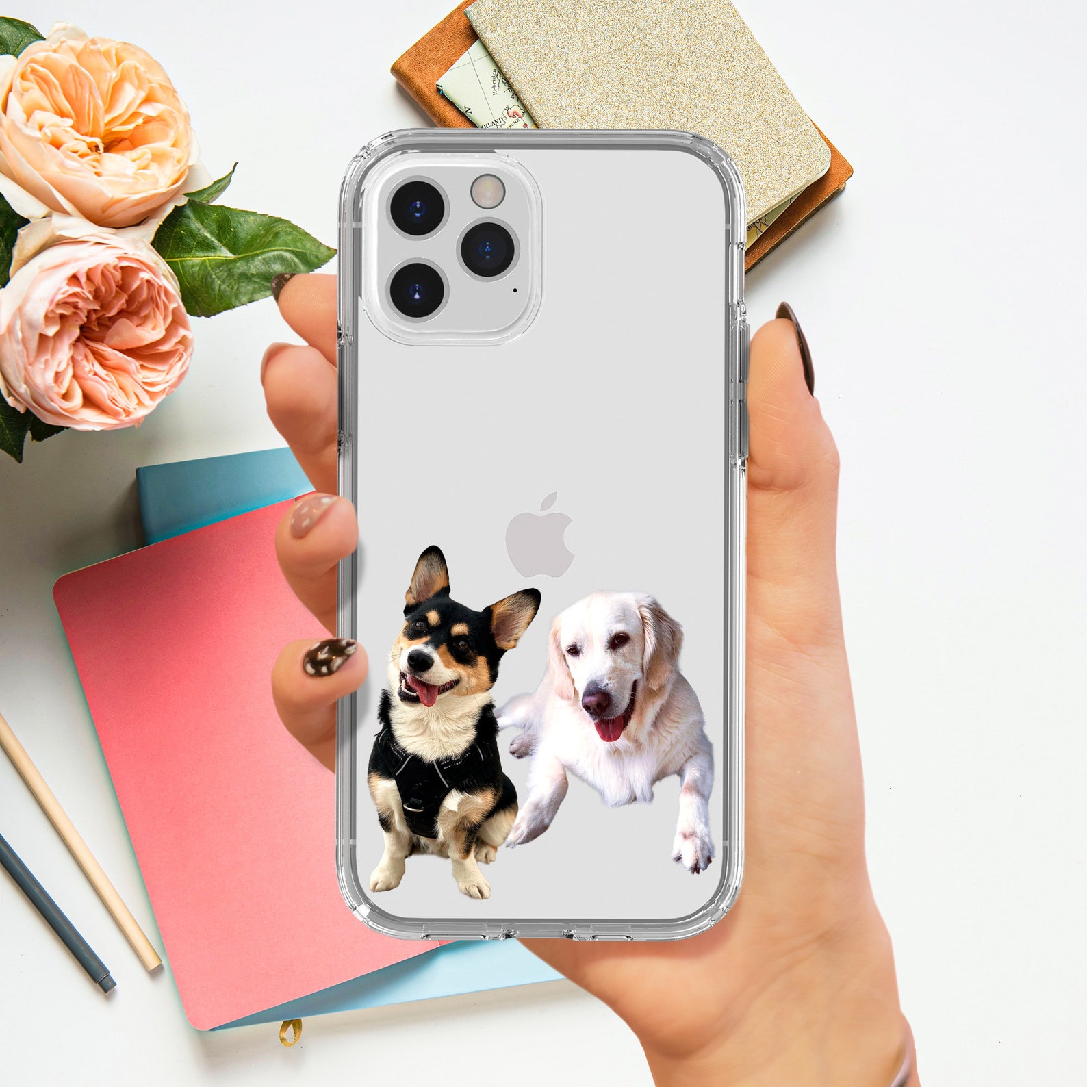 Dog Custom Phone Case Two Dog Custom Case iPhone 11 Case Etsy