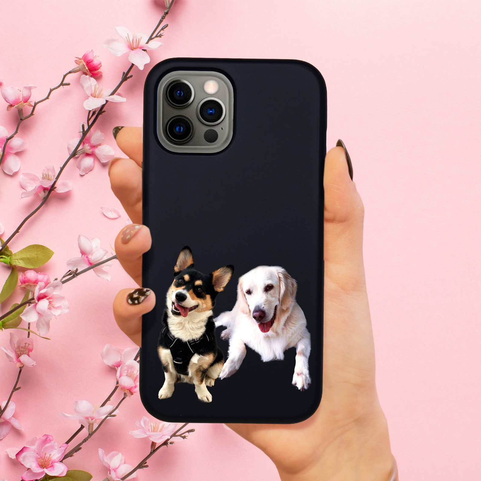 Dog Custom Phone Case Two Dog Custom Case iPhone 11 Case Etsy