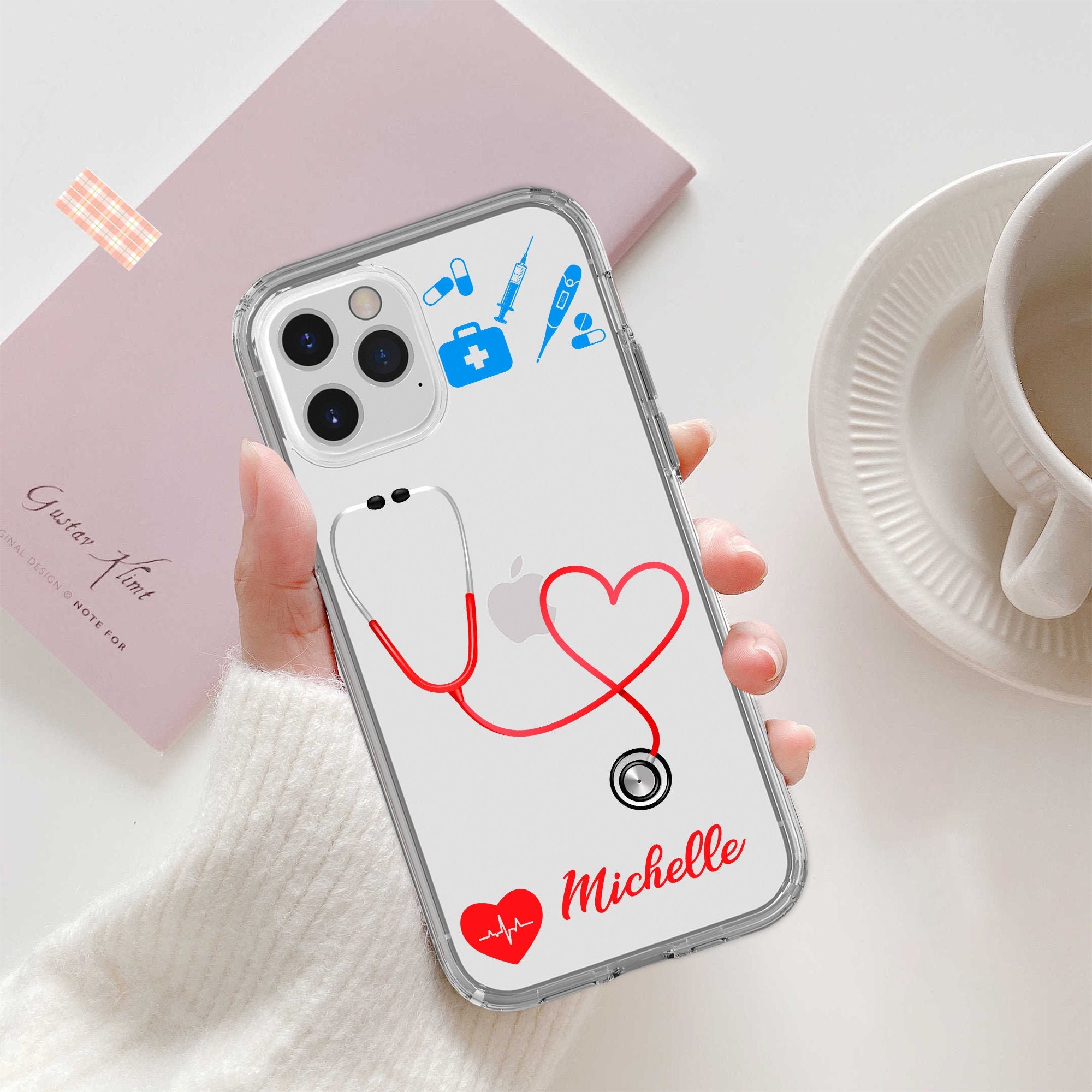 Stethoscope Iphone PERSONALIZED Case Iphone 11 Pro Etsy