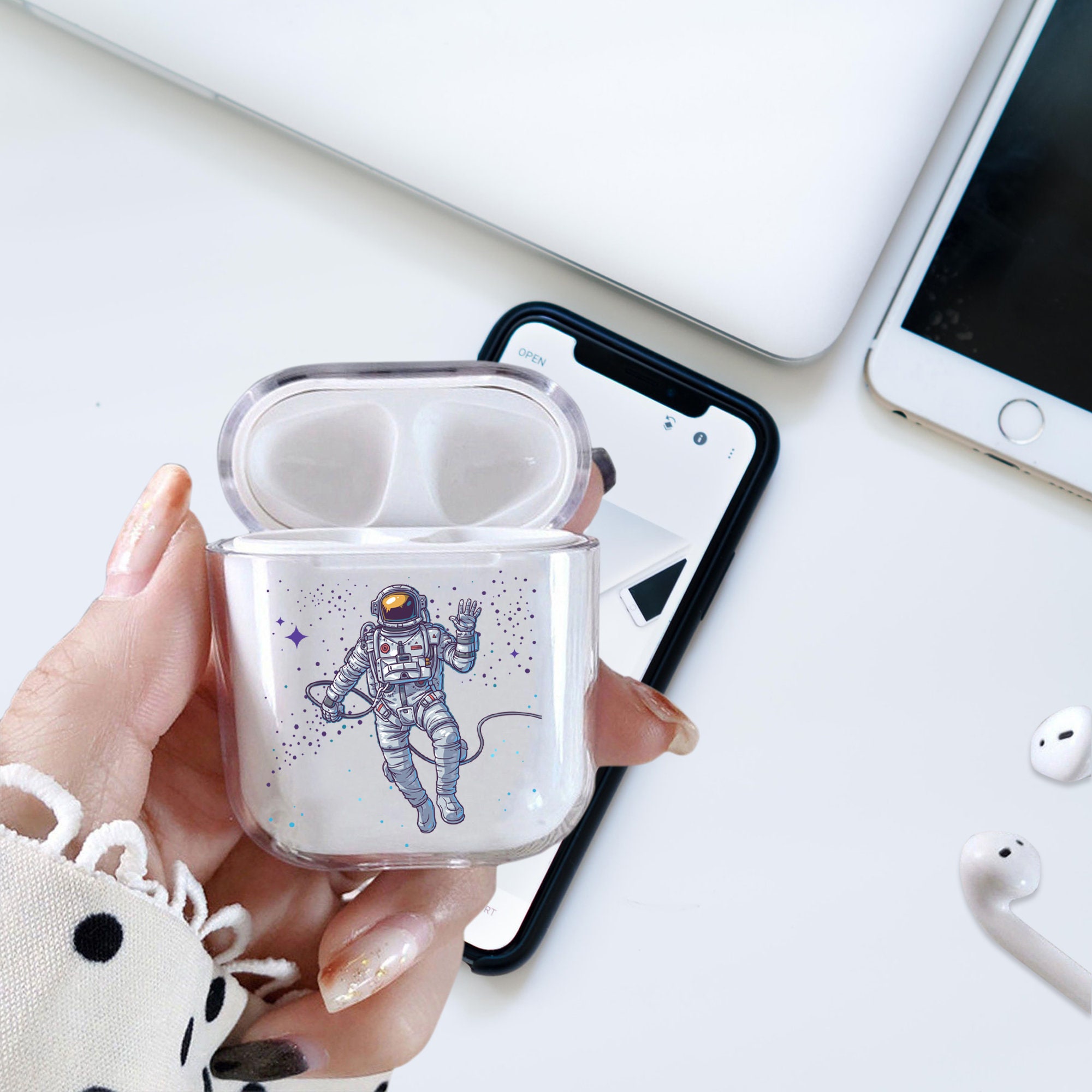 Astronaut Custom AirPod caseAirpod Clear Case AirPod Pro | Etsy