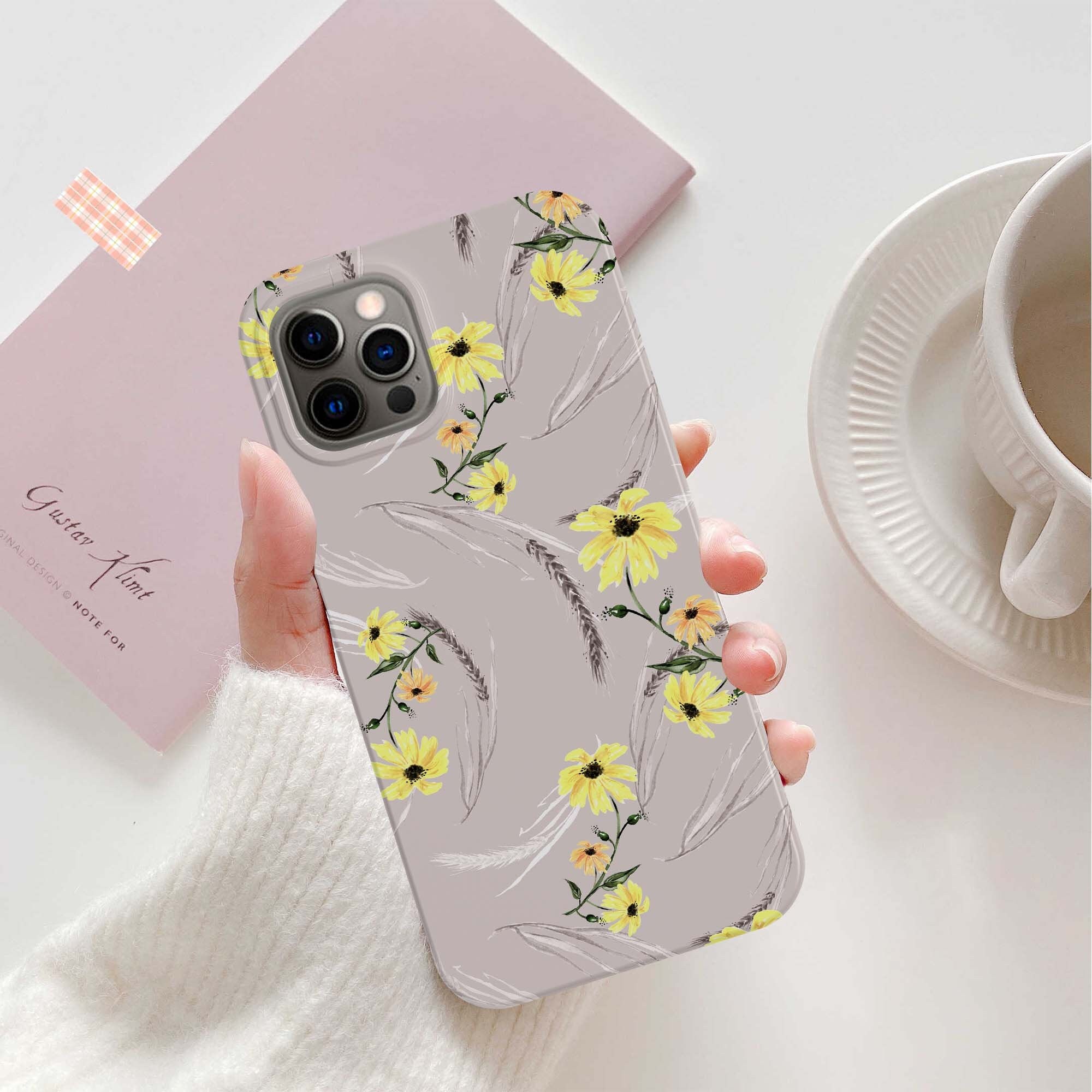 YELLOW Floral iPhone case iPhone 12 pro case floral iPhone Etsy