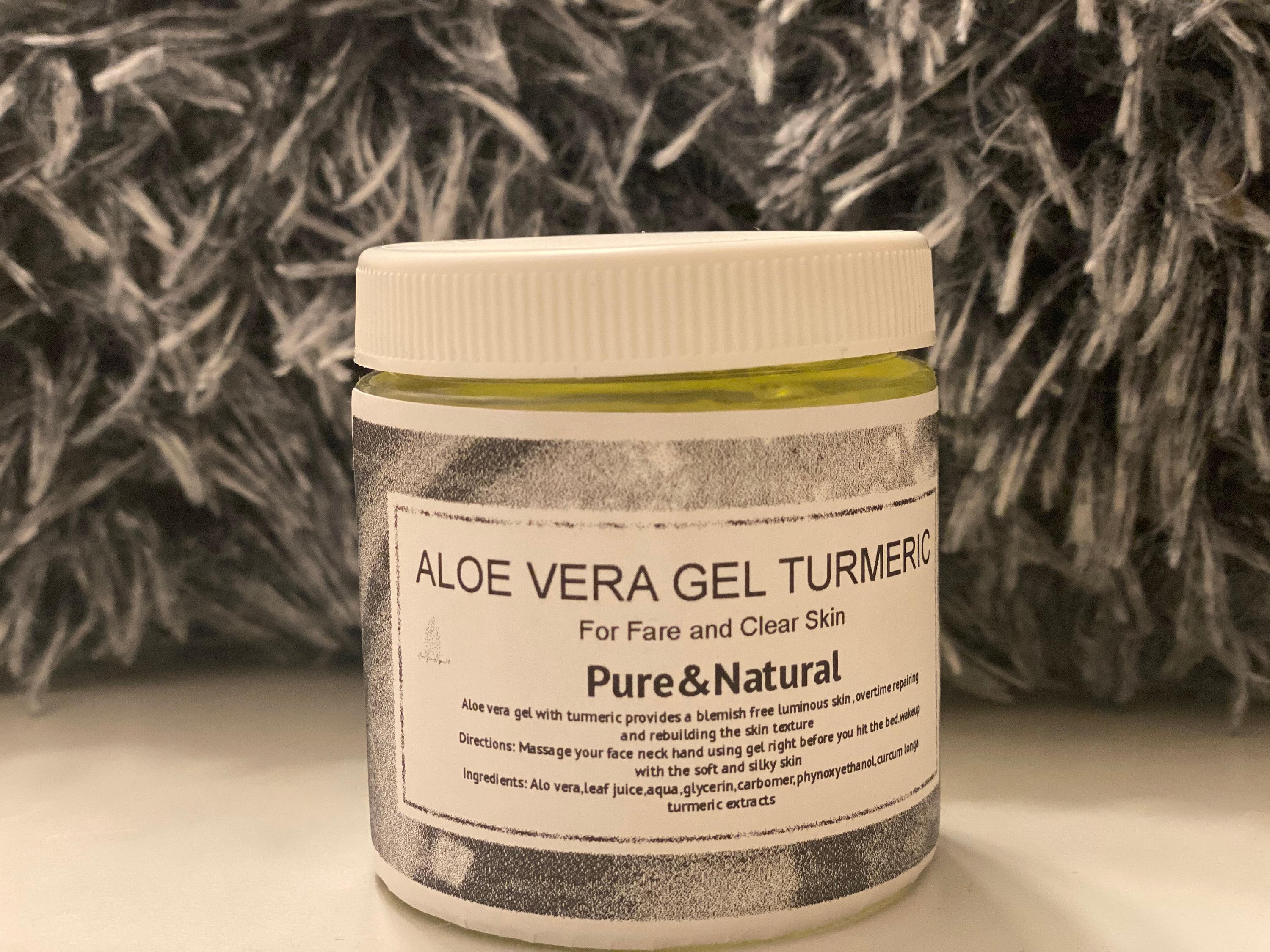 Aloe Vera Gel TURMERIC turmeric Alo Vera Acne treatment Etsy