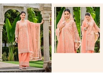 Eid Collection Wear Heavy Butterfly Net Salwar Kameez For Women With Designer Dupatta , Ready To Wear Traditional Pakistani Salwar Suits