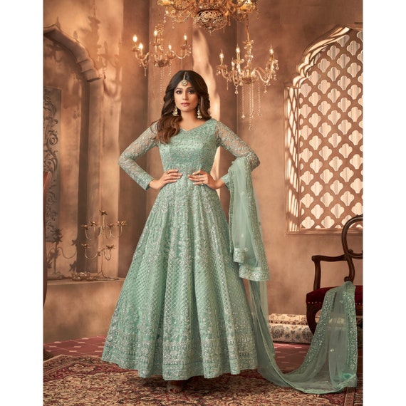 delisa Indian/Pakistani Bollywood Party Wear Long Anarkali Gown for Womens  LT New (Light Green, SMALL-38) : Amazon.ca: Clothing, Shoes & Accessories
