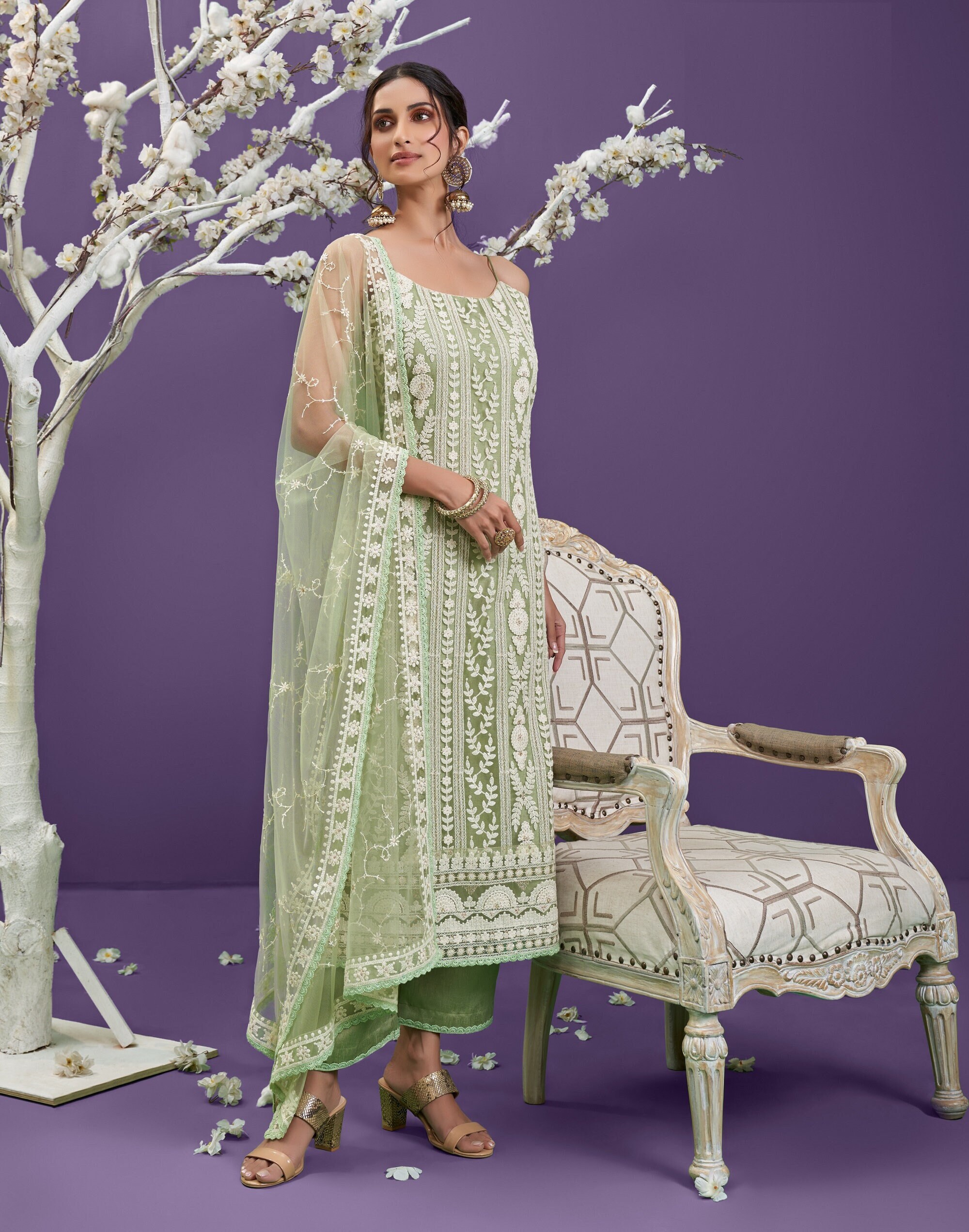 Indian Gown Bollywood Anarkali Designer Salwar Kameez Pakistani Suit Partywear