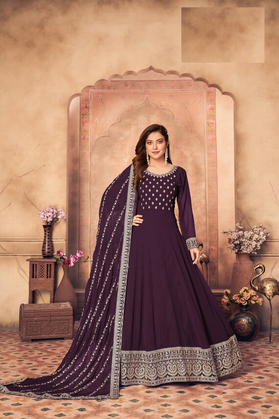 Party Wear Designer Anarkali Gown Suit 