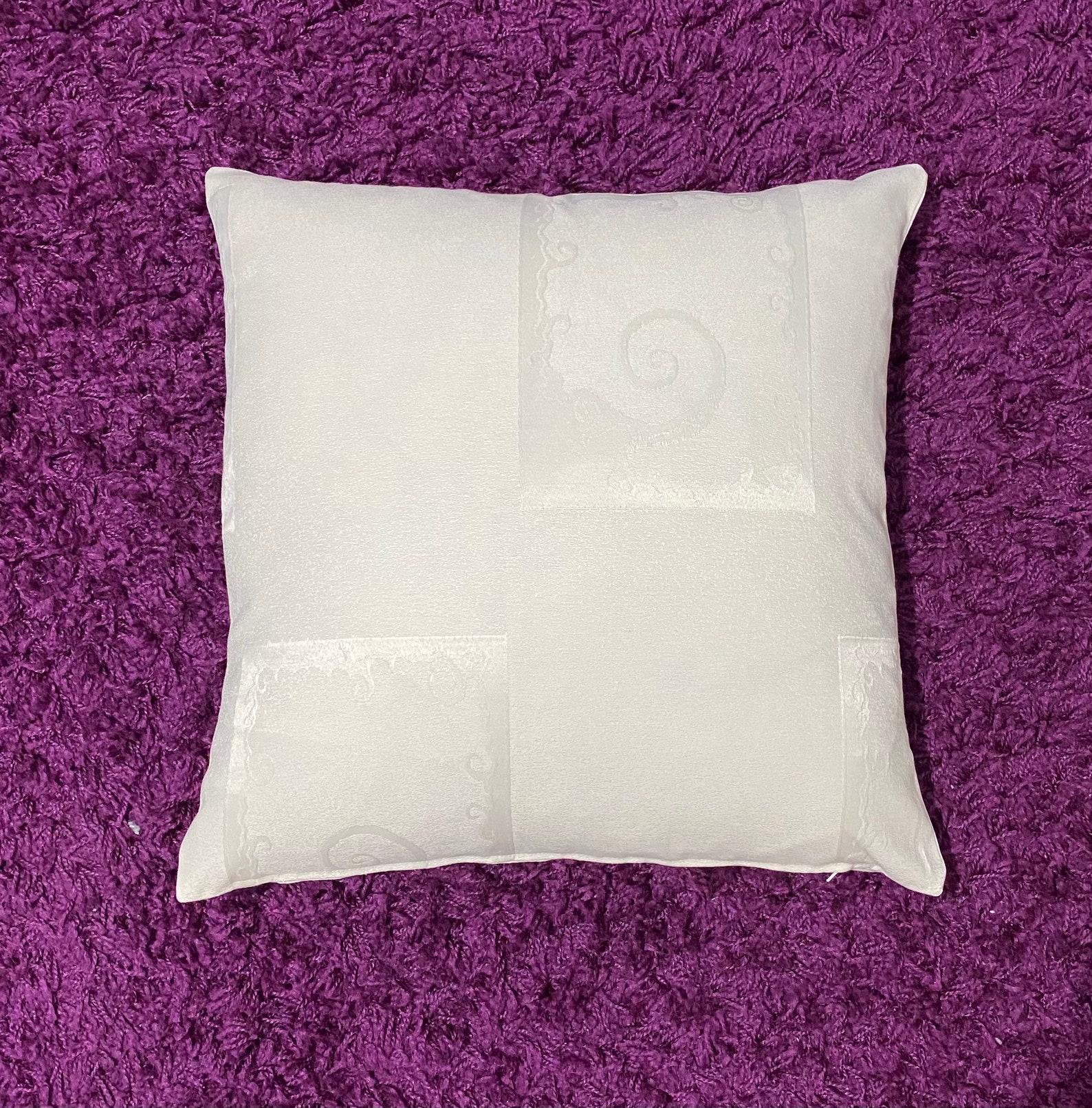 Cream Patterned Cushion Cover Case Handmade Luxury Living Etsy