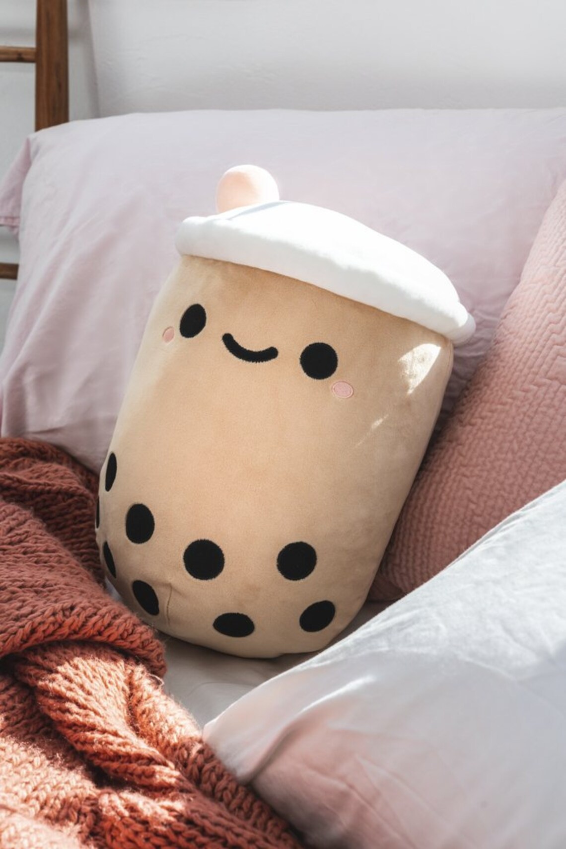 bubble tea plush pillow