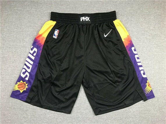 Phoenix Suns 2020-21 City Edition The Valley Black Shorts | Etsy