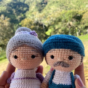 Grandparents Set Crochet Pattern Patron de Set de Abuelitos Crochet Amigurumi pdf tutorial image 2