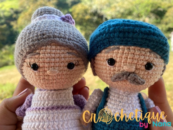 GroBeltern Set Hakelanleitung Patron de Set de Abuelitos Crochet Amigurumi pdf Anleitung Etsy