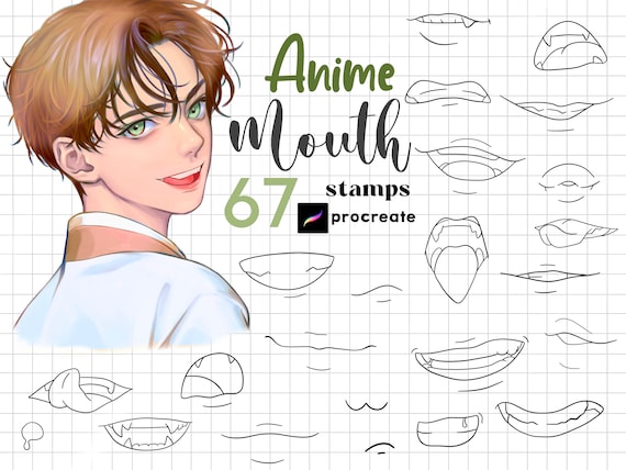 Procreate Anime Mouth Stamp 67 Anime Lips Guides Brush Manga Kawaii Cartoon  Chibi Art Mouth Reference Anime Teeth Tongue Girl Boy Drawing - Etsy