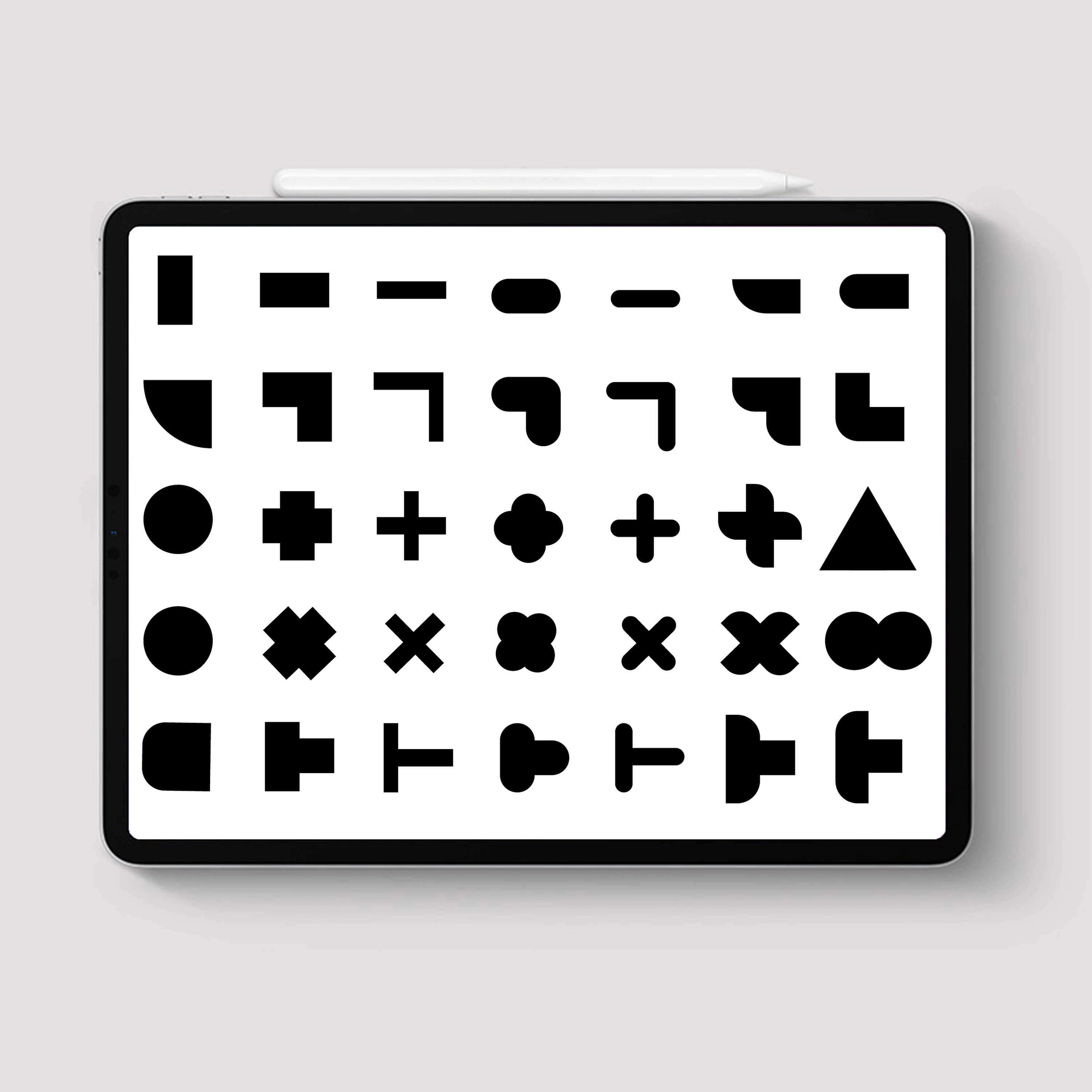 procreate geometric shapes