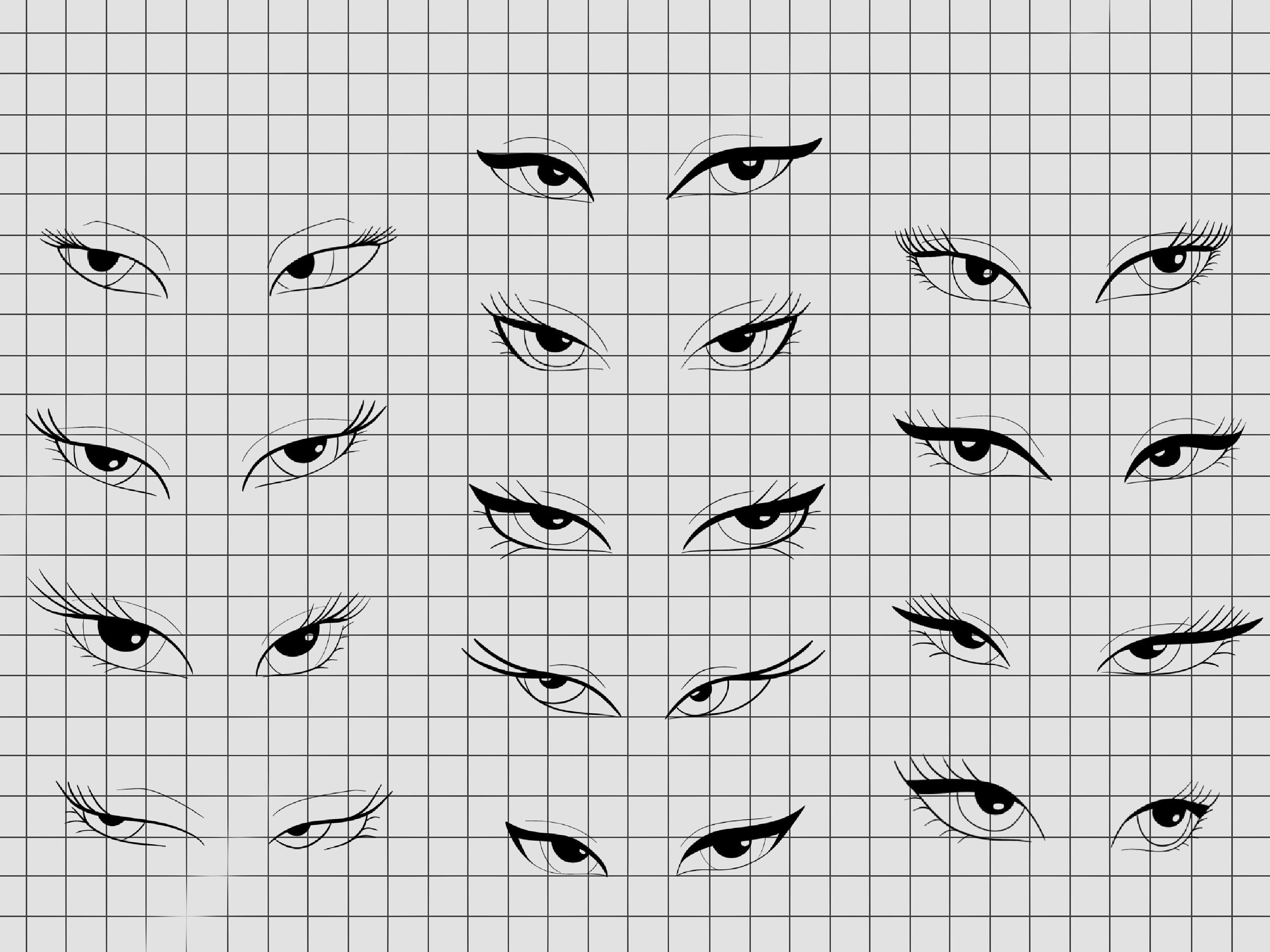 Procreate Doll Creator Stamps : Cartoon Doll Drawing Maker Reference ...