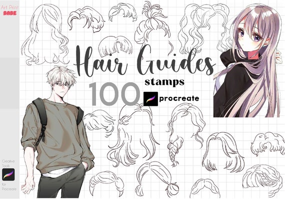 Anime hair reference  Drawings, Sketches, Manga drawing