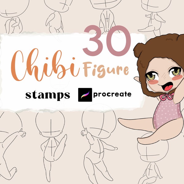 Procreate Chibi Stamps - Etsy