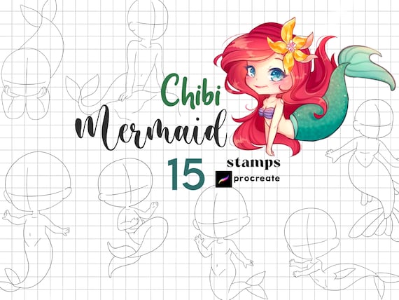 Procreate Chibi Poses Stamps Couple Poses Anime Figure -  Norway