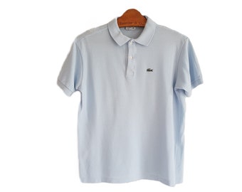 Polo Lacoste Vintage Color Azul Claro para Hombre Talla XS/S