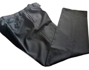 Vintage Men Pants Suit by Roy Robson Gray Graphite Wool Pants Size EU 50 / M / L Made in Italy