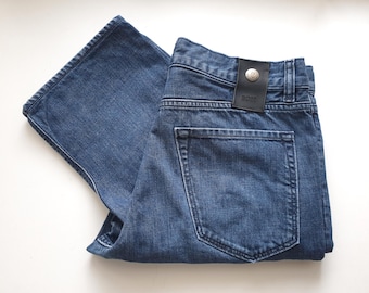 Pantalones vaqueros Hugo Boss de mezclilla azul de los años 90 para hombre, talla W33 L33 / 33 x 33