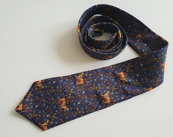 Vintage Salvatore Ferragamo Men Silk Tie