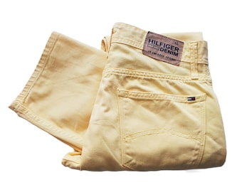 Pantalones vaqueros amarillos Tommy Hilfiger talla W30 L32
